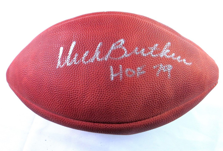 Dick Butkus Autographed Official NFL Football Chicago Bears HOF 79 JSA AJ82607
