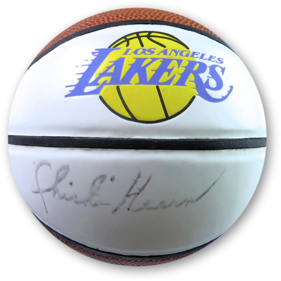 Chick Hearn Signed Autographed Mini Basketball Los Angeles Lakers JSA AL29475