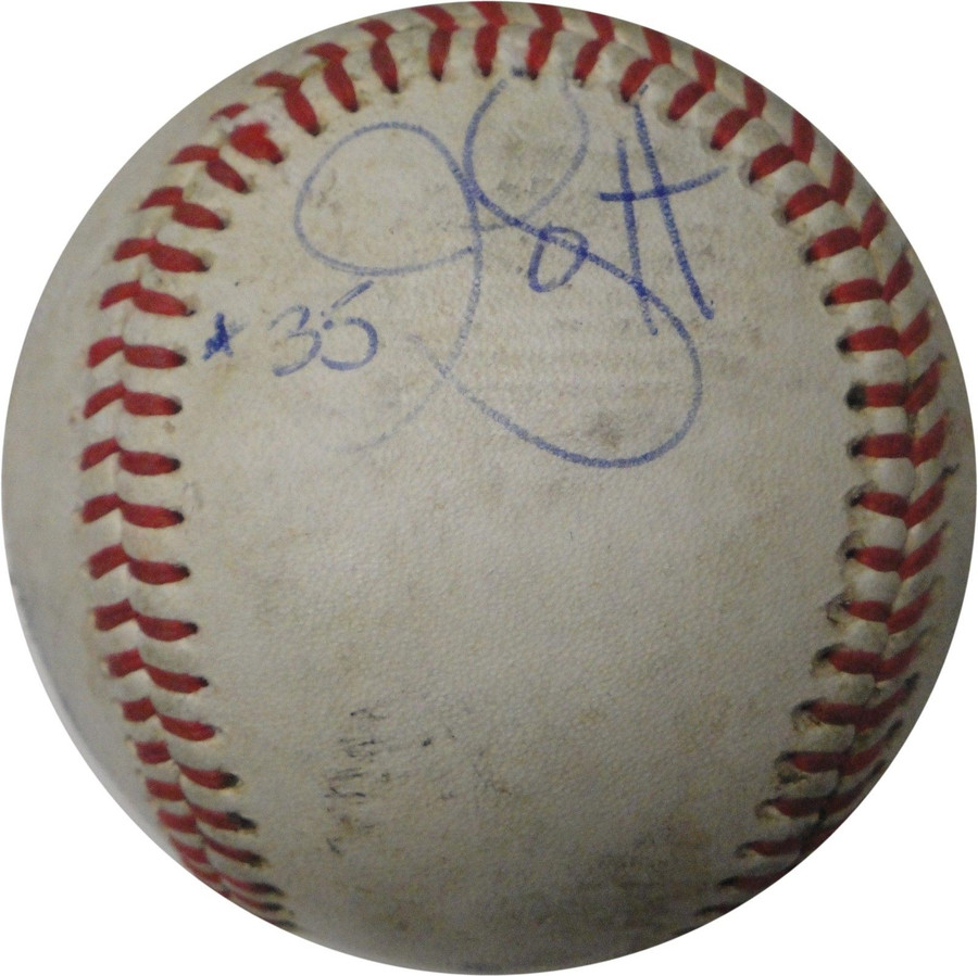 Jim Gott Hand Signed Major League Baseball Signed On Side Pannel
