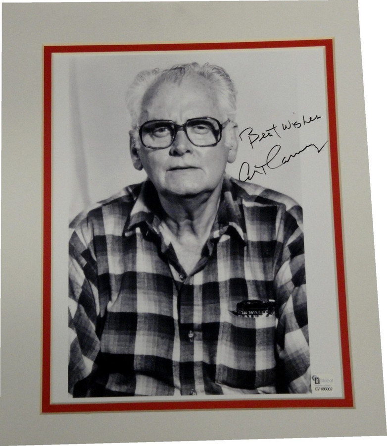 Art Carney Hand Signed Autographed 8x10 Matted Photo Best Wishes GA COA
