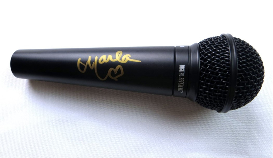 Marla Maples Signed Autographed Microphone Model Actress BAS BH27792