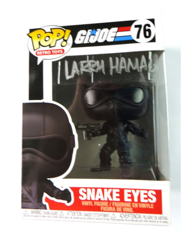 Larry Hama Signed Autographed Funko POP! G.I. JOE Snake Eyes JSA AI69413