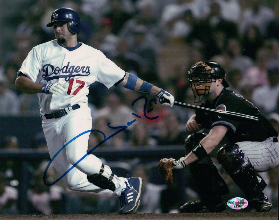 Jason Repko Signed 8X10 Photo Autograph Los Angeles Dodgers at Plate Auto COA