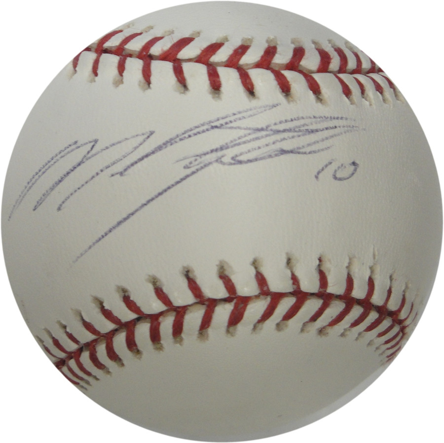 Miguel Tejada Hand Signed Autographed Major League Baseball Oakland A's