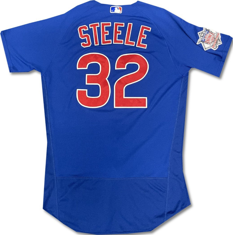 Justin Steele Unsigned Game Worn Spring Training Jersey Chicago Cubs MLB