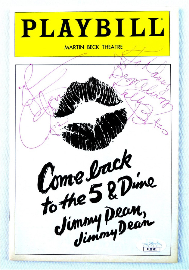 Cher Kathy Bates Autographed Playbill Come Back to the 5 and Dime JSA AL29541