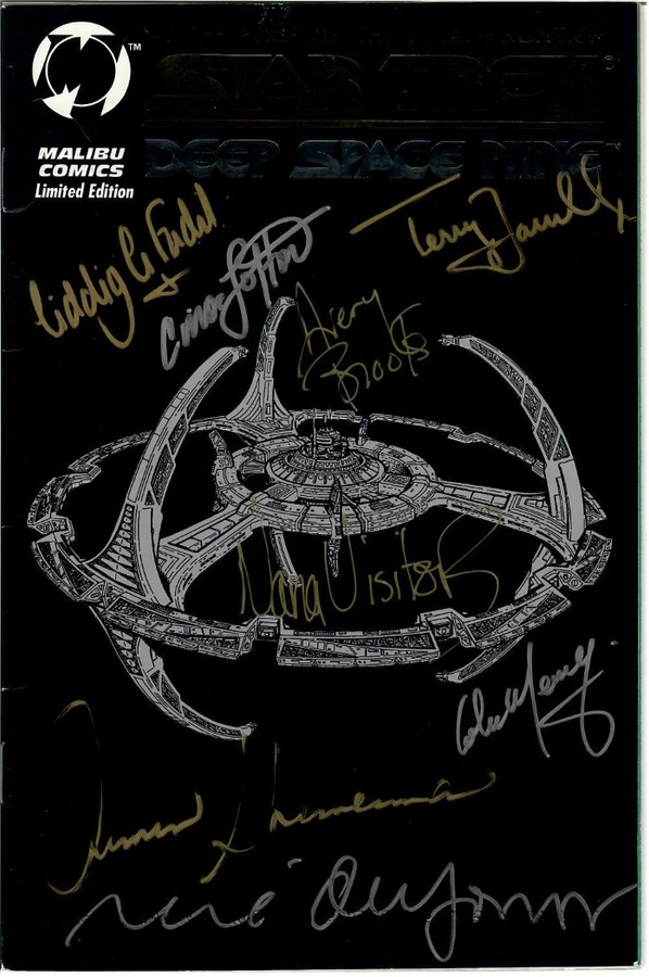 Star Trek DS9 Multi Signed Autographed Comic Book 8 Autos Meany Visitor BAS