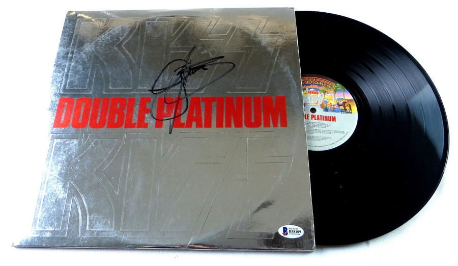 Gene Simmons Signed Autographed Record Album KISS Double Platinum BAS B58109