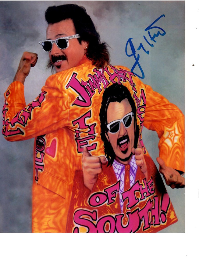 Jimmy Hart Signed Autographed 8X10 Photo Pro Wrestler WWF W/ COA E