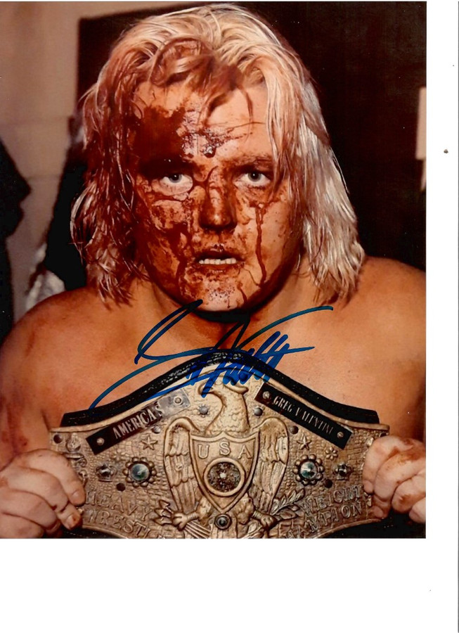 Greg Valentine Signed Autographed 8X10 Photo Pro Wrestler WWF W/ COA F
