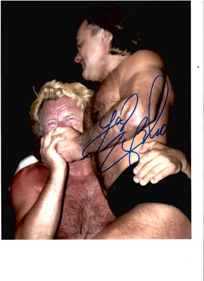 Larry Zbyszko Signed Autographed 8X10 Photo Pro Wrestler WWF W/ COA E