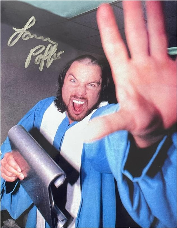 Lanny Poffo Signed Autographed 8X10 Photo Gold Ink "The Genuis" WWF W/ COA
