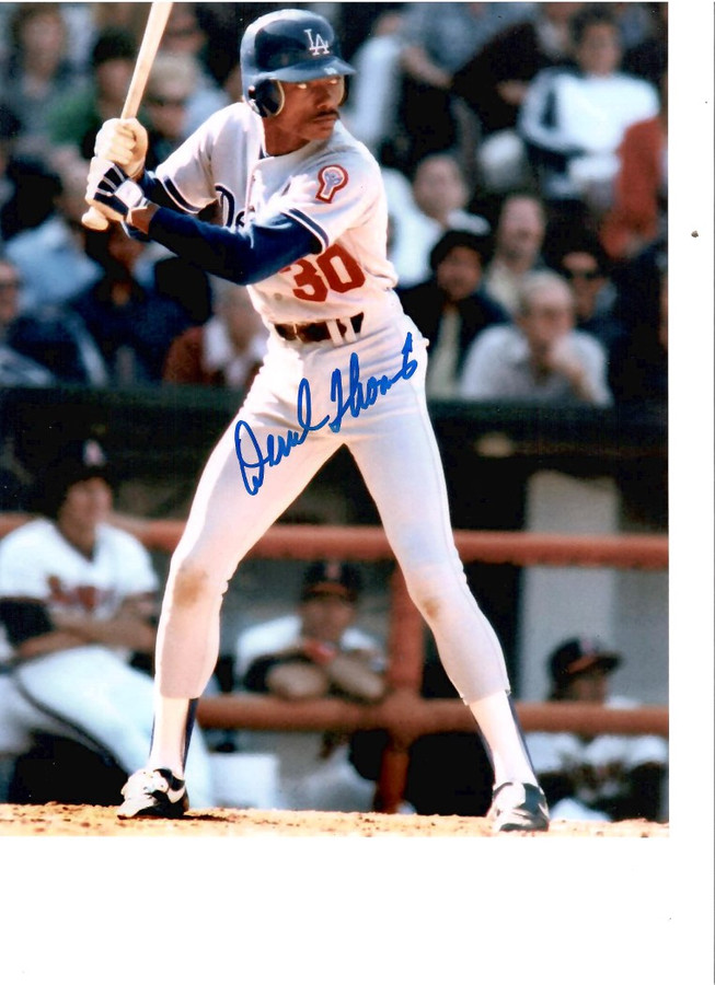 Derrel Thomas Signed Autographed 8X10 Photo Pro MLB Player W/ COA C