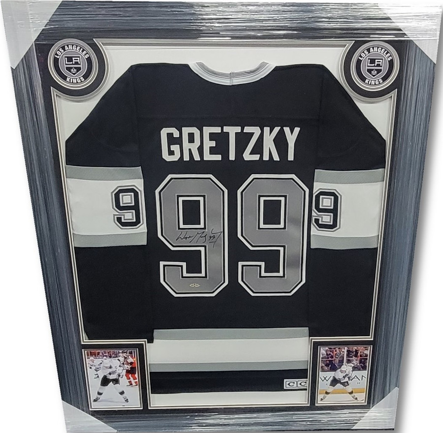 Wayne Gretzky Signed Autographed Jersey Custom Framed Los Angeles Kings UDA