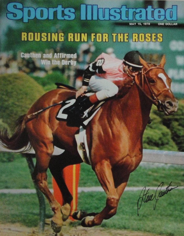 Steve Cauthen Signed Autograph 16x20 Photograph Sports Illustrated Black Ink