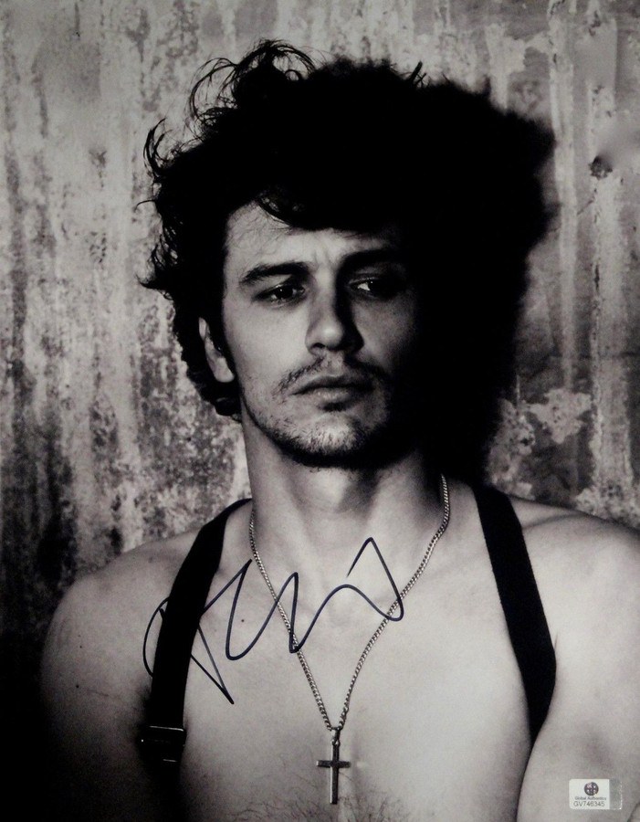 James Franco Hand Signed Autographed 11x14 Photo Sexy Black And White JSA T60145