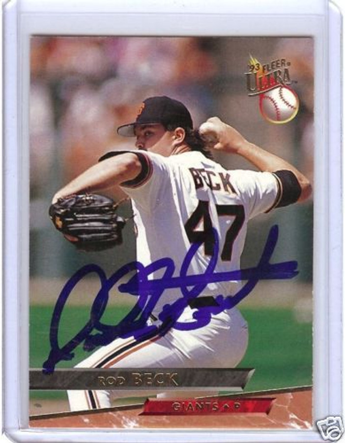 Rod Beck 1993 Fleer Ultra Certified Auto Card GAI