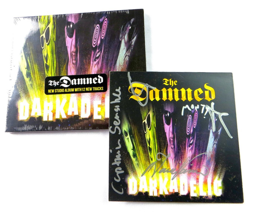 The Damned Band Signed Autographed CD Insert Darkadelic Captain Sensible JSA