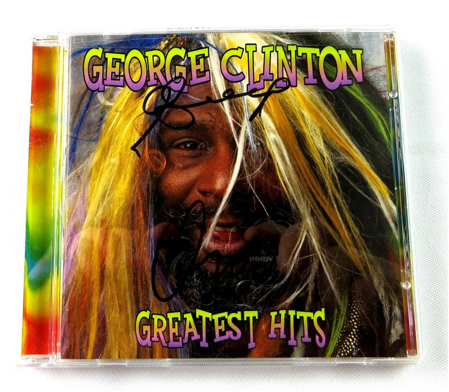 George Clinton Signed Autographed CD Booklet Greatest Hits JSA AL00630