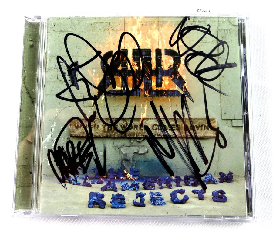 All-American Rejects Band Autographed CD Booklet World Comes Down JSA AL00638