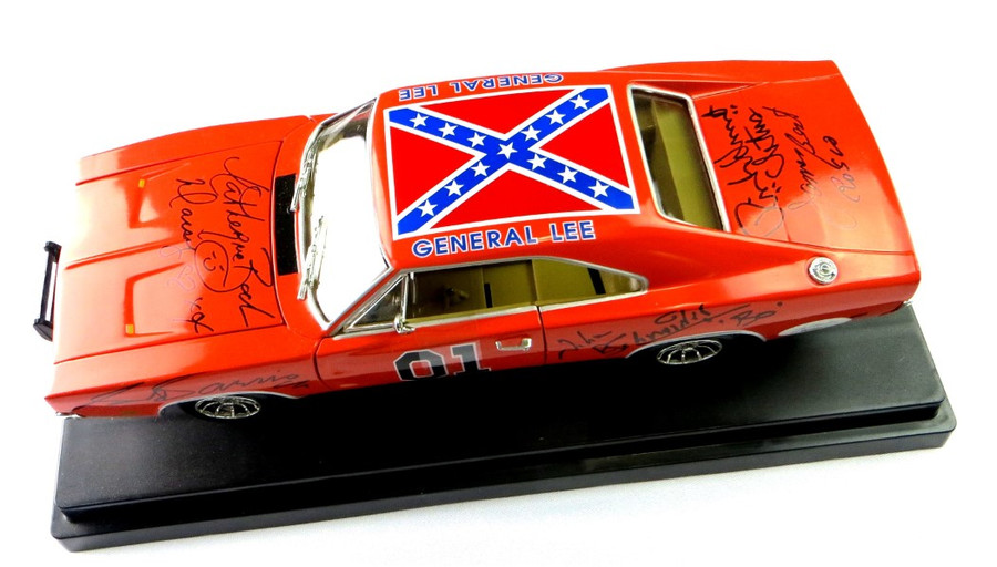 Dukes of Hazzard Cast Signed Autographed General Lee 7 Autos JSA XX76899