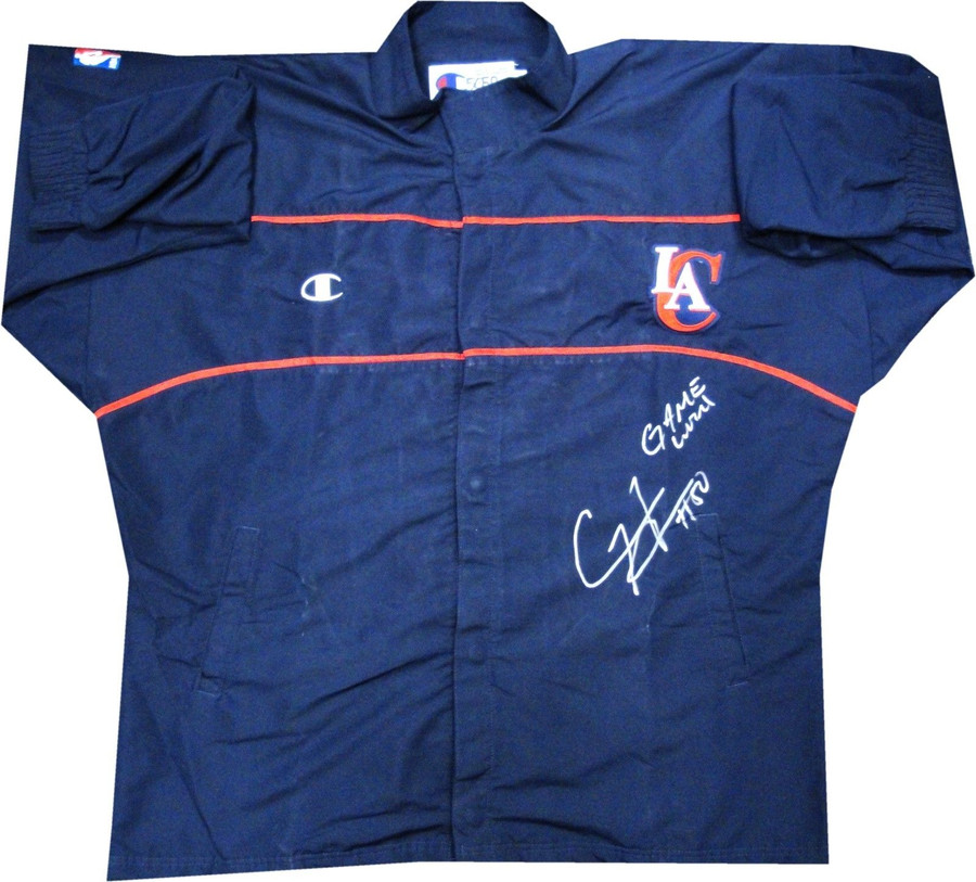 Corey Maggette Los Angeles Clippers Signed GAME USED Warm Up Jacket RARE