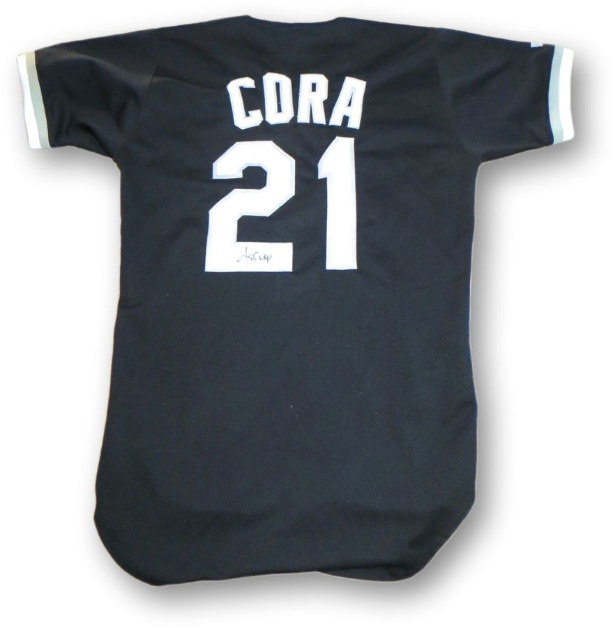Joey Cora Signed Autographed Team Issue Jersey White Sox Black JSA AL41126