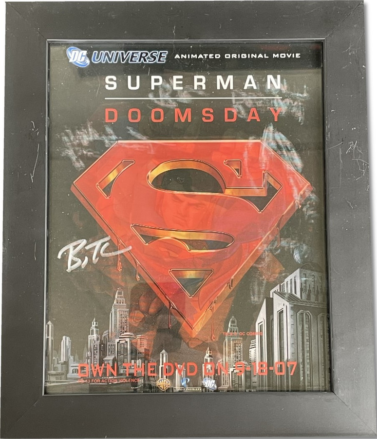 Bruce Timm Autographed 8x10 Lenticular Photo Superman Doomsday JSA AQ10591