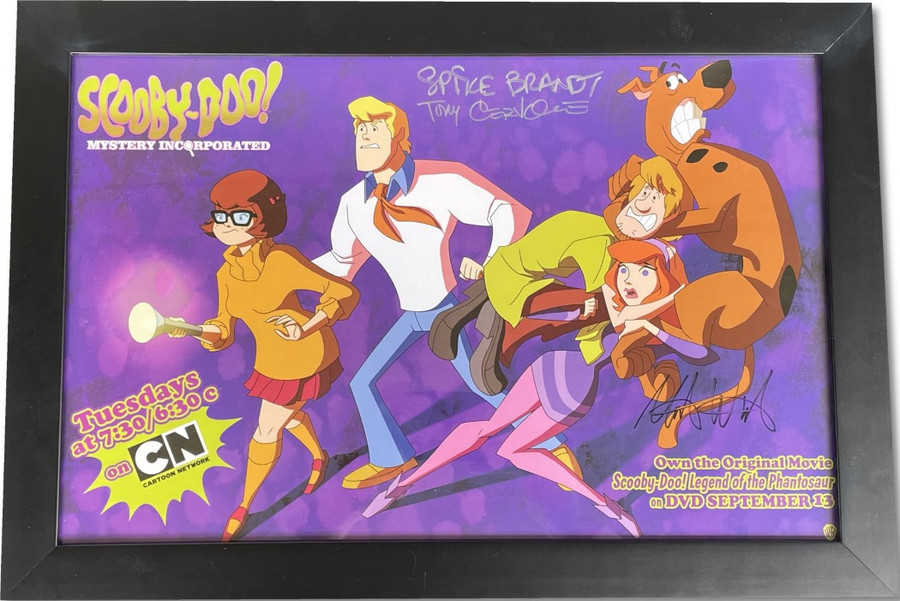 Scooby Doo Mystery Incorporated Autographed 11x17 Photo Spike Brandt, +2 JSA