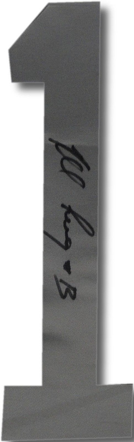 Robert Lang Hand Signed Autographed Jersey # 1 Grey Los Angeles Kings