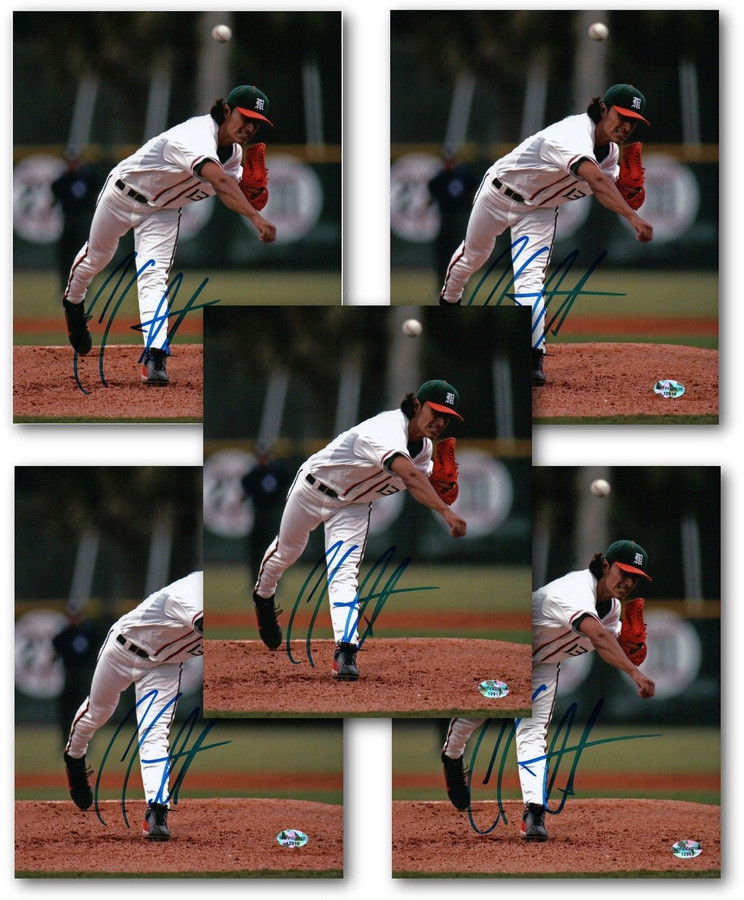 5 Count Lot Cesar Carillo Signed 8X10 Photos Autograph Miami Hurricanes Auto COA