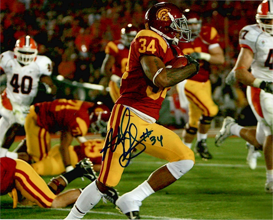 Hershel Dennis Signed Autographed 8x10 Photo USC Trojans Running Back W/ COA A