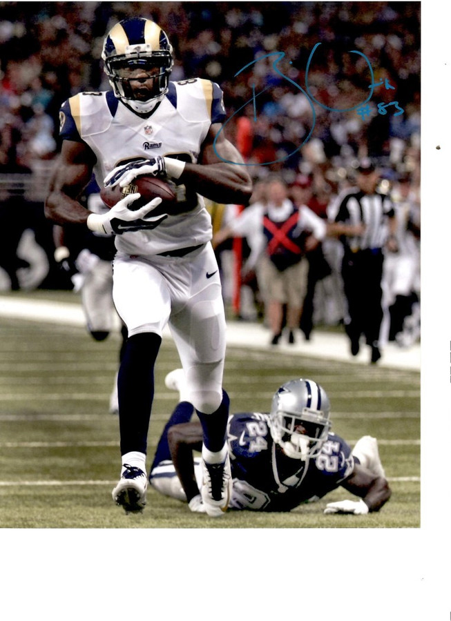 Brian Quick Signed Autographed 8x10 Photo Rams Wide Receiver W/ COA A