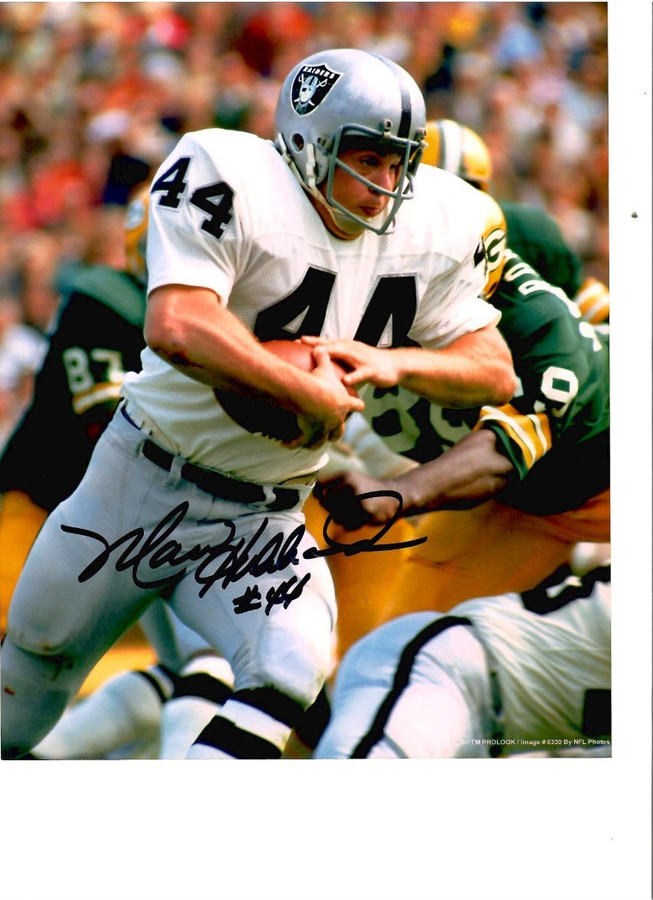 Marv Hubbard Signed Autographed 8x10 Photo Oakland Raiders Fullback W/ COA