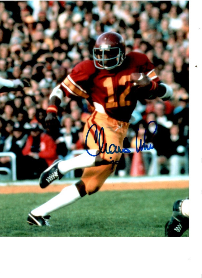 Charles White Signed Autographed 8x10 Photo USC Trojans Running Back W/ COA A