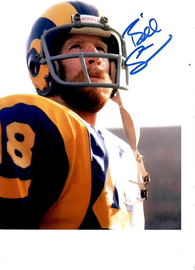 Bill Simpson Signed Autographed 8x10 Photo LA Rams Defensive Back W/ COA D