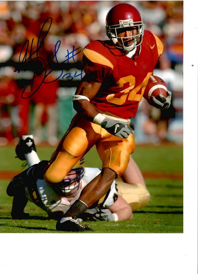Hershel Dennis Signed Autographed 8x10 Photo USC Trojans Running Back W/ COA B