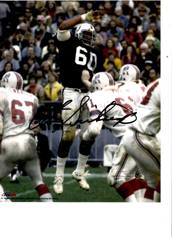 Otis Sistrunk Signed Autographed 8x10 Photo Oakland Raiders Defensive Lineman W/ COA B