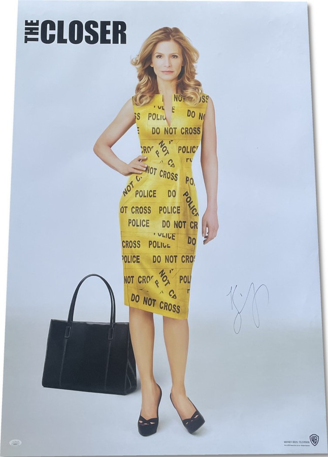 Kyra Sedgwick Signed Autographed 27x40 Original WB Poster The Closer JSA