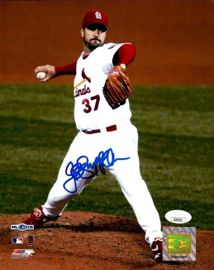 Jeff Suppan Signed Autographed 8X10 Photo Cardinals 2006 NLCS JSA AI69403