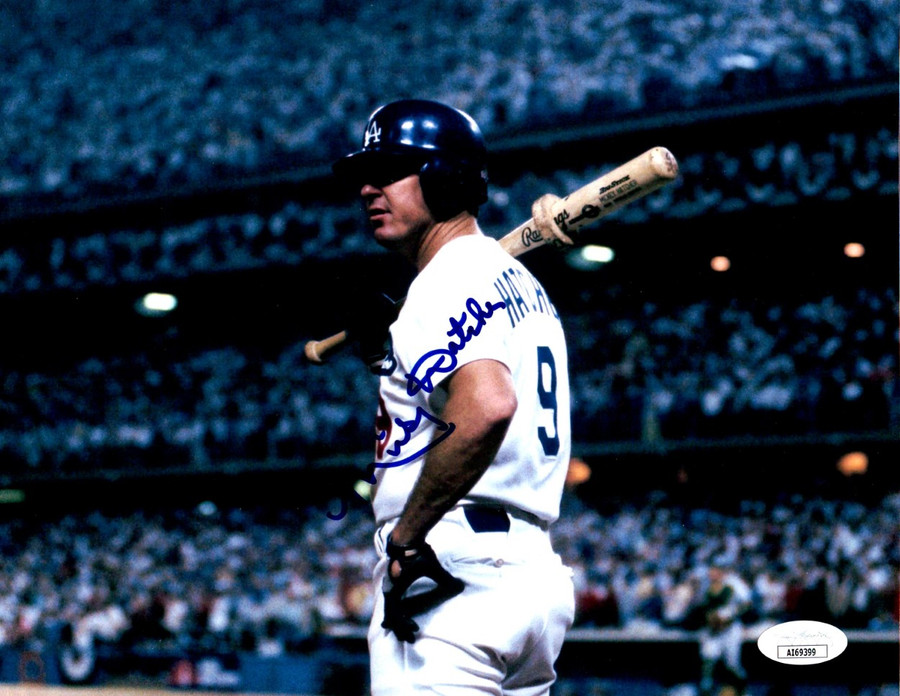 Mickey Hatcher Signed Autograph 8X10 Photo Dodgers 1988 Word Series JSA AI69399