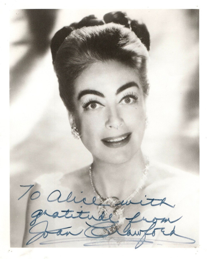 Joan Crawford Signed Autographed Vintage 8X10 Photo Hollywood Legend BAS AB86361