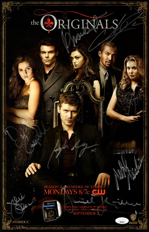 The Originals Cast Signed Autographed 11X17 Poster Gillies Tonkin +6 JSA XX7666