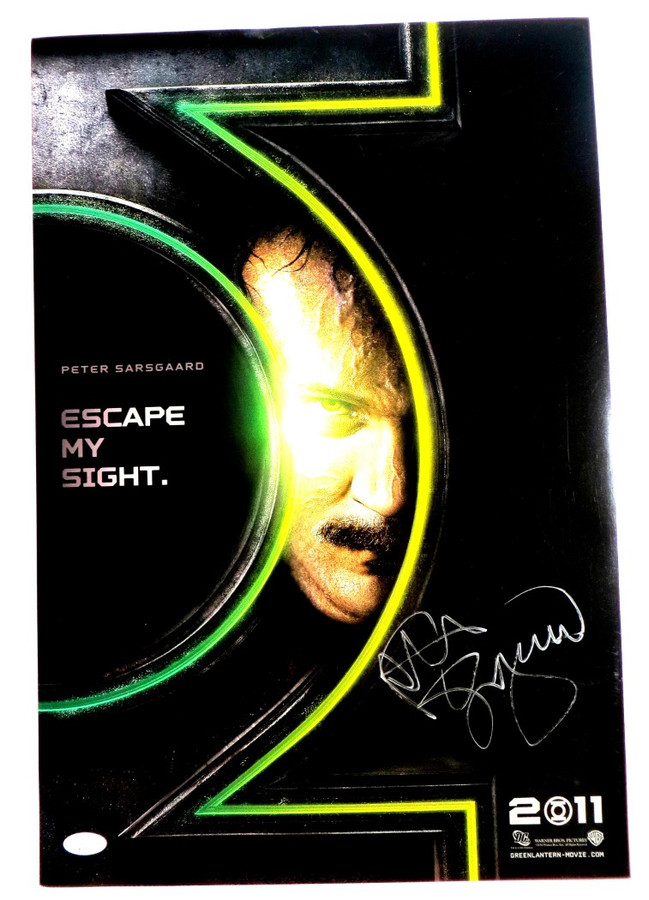 Peter Sarsgaard Signed Autographed 13X20 Poster Green Lantern 2011 JSA COA