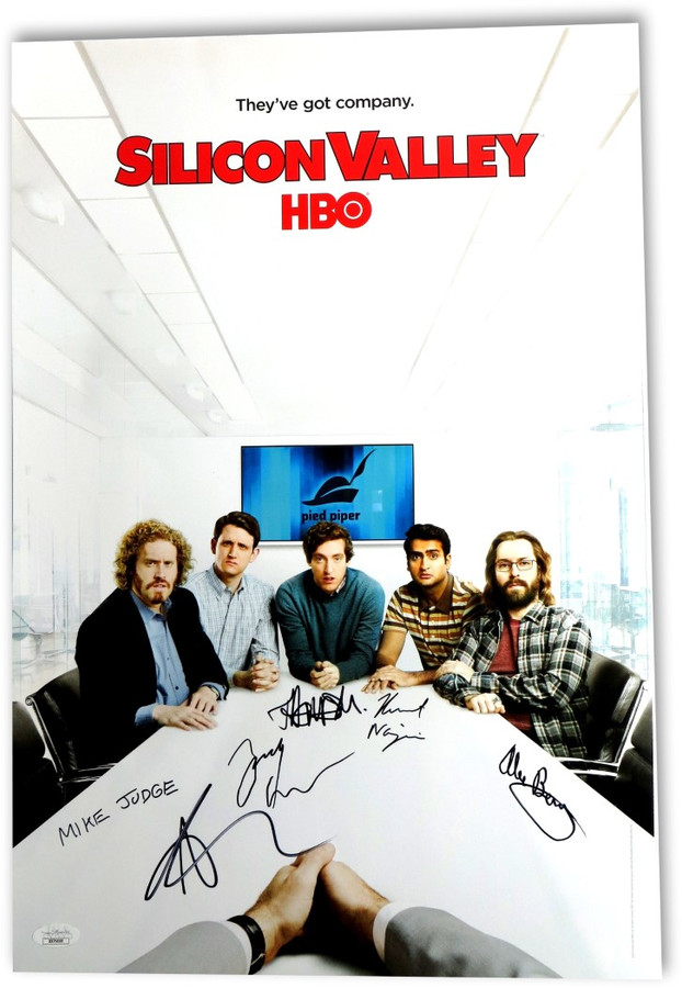 Silcon Valley Signed Cast Autograph 13X20 Poster Judge Crew 6 Autos JSA XX76688