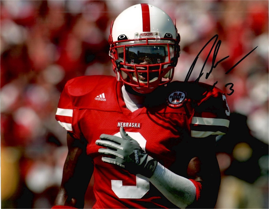 Fabian Washington Signed Autographed 8x10 Photo Nebraska Cornerback W/ COA