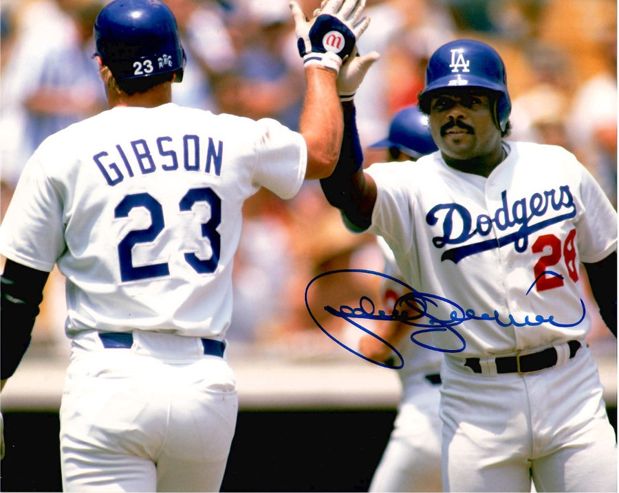 Pedro Guerrero Signed Autographed 8x10 Photo Kirk Gibson LA Dodgers W/ COA