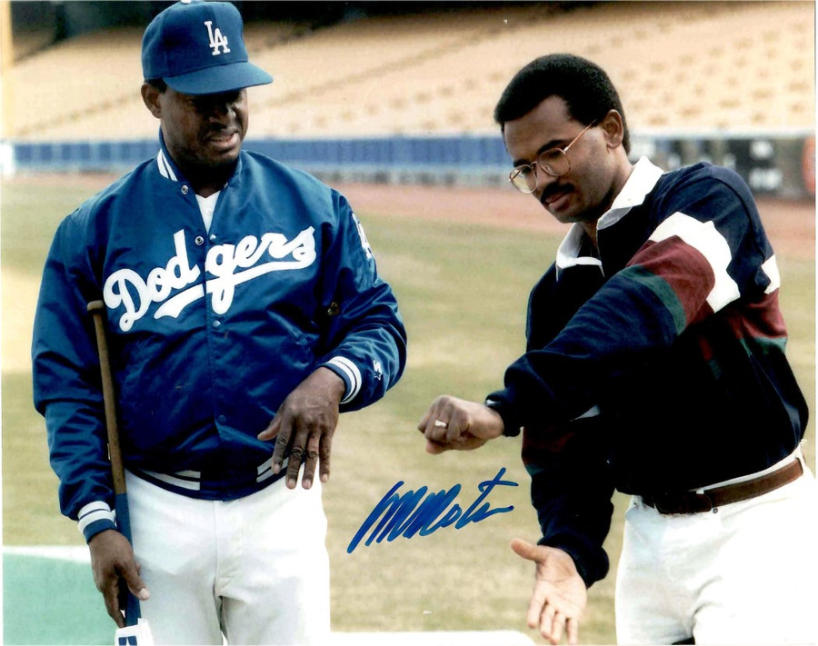 Manny Mota Signed Autographed 8x10 Photo LA Dodgers Outfielder W/ COA A