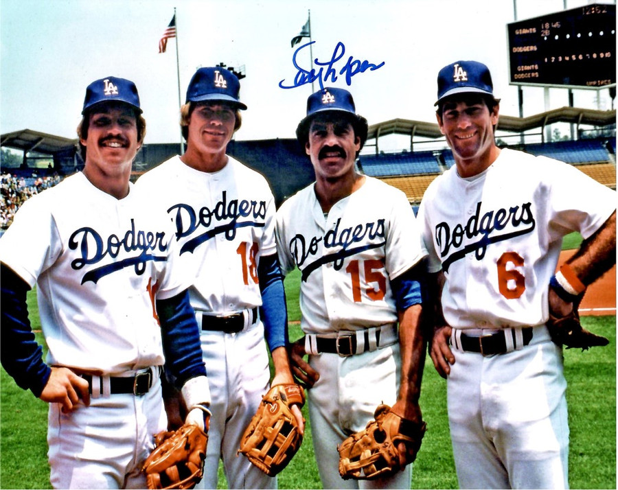 Davey Lopes Signed Autographed 8x10 Photo Dodgers Legendary Infield W/ COA B