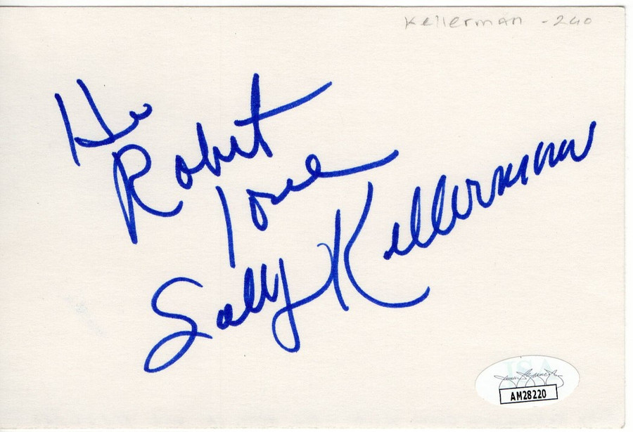 Sally Kellerman Signed Autographed Index Card MASH Movie Hot Lips JSA AM28220